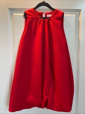 Zara Girls Bright Red Sleeveless Formal Dress